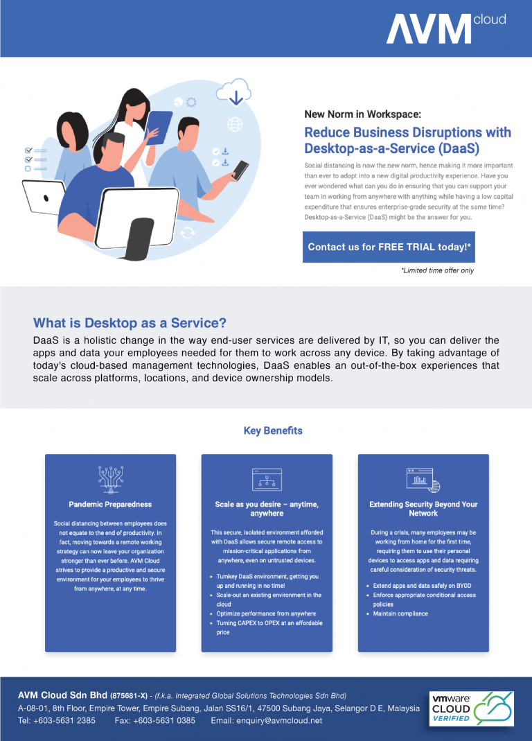 Reduce Business Disruptions with Desktop-as-a-Service (DaaS)